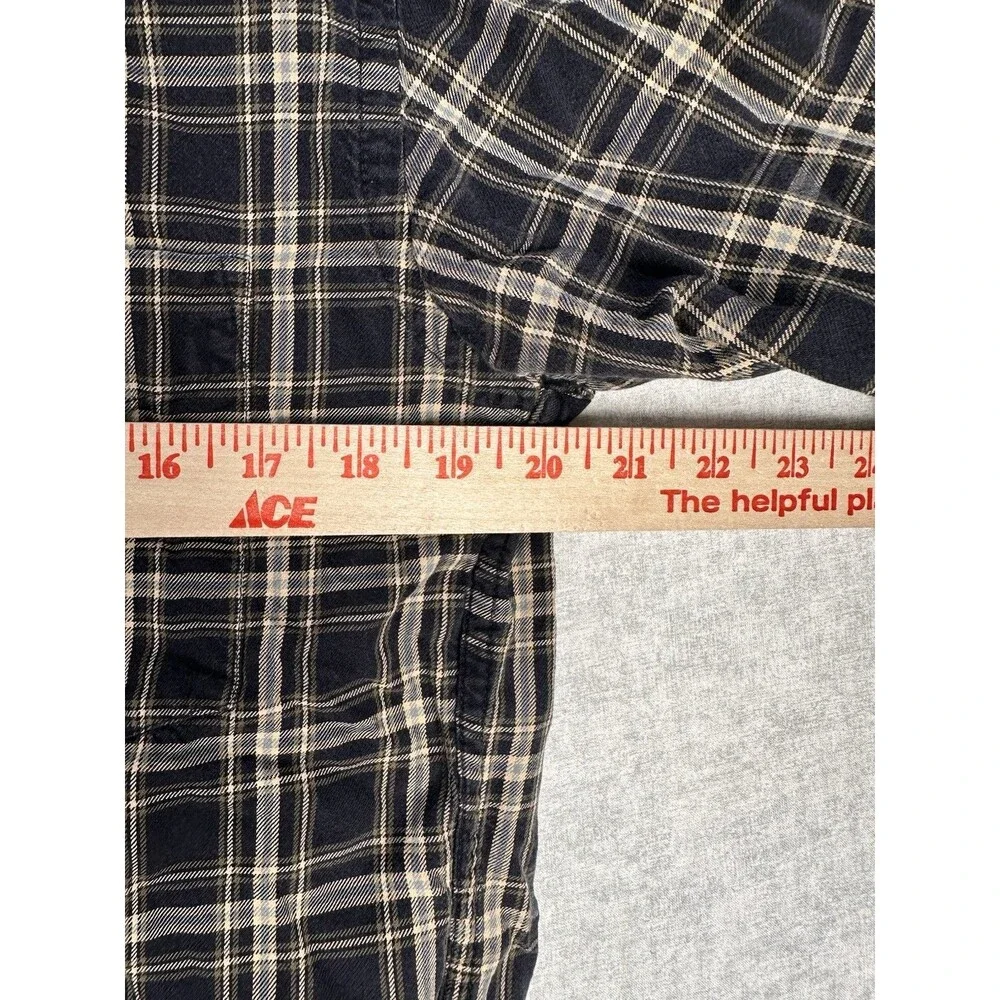 J. Crew Men's Blue Plaid Long Sleeve Button-up Shirt EUC Preppy Size Small